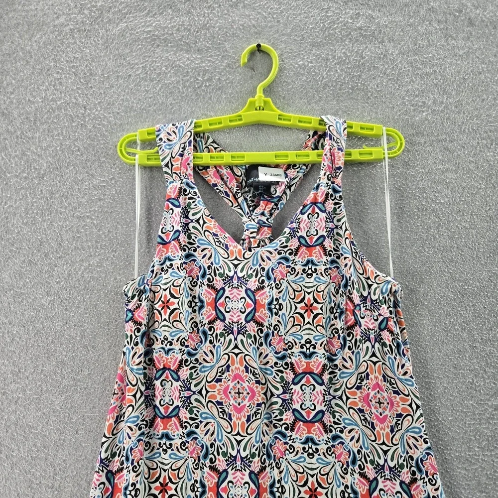 Cynthia Rowley Women Dress  L Multicolor Geometric Body Contour Halter Pullover - Picture 4 of 9